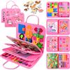 ZOOI Busy Board Montessori 1 Anno, Inglese Libro Montessori Interattivo | Busy Book Giochi Montessori 1-5 Anni, Pannello Didattico Montessori Libro Attività Educative, Regalo Natale Bambina e Bambino