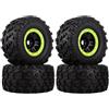Generic Gomma 166mm Ruota Pneumatico Esagonal 2/4pc per Traxxas per E-Revo 1/8 1/10 | Aggiornamenti auto RC, pneumatici fuoristrada 166mm con esagono da 17 mm camion grandi dimensioni Ricambi
