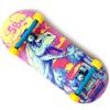 SPITBOARDS Set completo per fingerboard in legno, da 34 mm, set completo per assemblaggio, legno a 5 strati, per Trucks con scanalature di blocco, ruote CNC Bearing Wheels, Real Wear Graphics, Laser