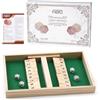 Flero Shut The Box - 2 giocatori - Gioco di dadi - Tattica e gioco di calcolo - Gioco da tavolo educativo per bambini e adulti - 4 dadi