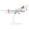 QIYUMOKE Modello Aereo A330 Scala 1:300 Portogallo In Metallo Pressofuso | metallo pressofuso, supporto espositivo; modello da collezione per esposizione, appassionati di aviazione e idea regalo.