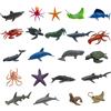 VIDSTW 22 Pezzi Mare Giocattolo Animale Figure Animali Marini | Marini Figure Animali,Oceano Giocattoli Animali Include polpi, stelle marine, tartarughe marine, ecc per giocare e decorare