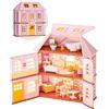 ROBOTIME Haley Island Casa delle Bambole Fata Rosa Cottage Vittoriano, 178 Pezzi Kit di Costruzione, Giocattolo di Giochi di Ruolo per Ragazze, Bambini e Famiglia