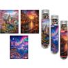 Luneko Piccoli puzzle per adulti, mini micro pezzi, 15 x 10 cm, confezione | Mini puzzle sofisticato, 150 pezzi, in formato piccolo, puzzle da viaggio con motivi, città europea di Venezia, luce del nord