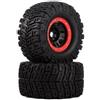 Generic Gomma 166mm Ruota Pneumatico Esagonal 2/4pc per Traxxas per E-Revo 1/8 1/10 | Aggiornamenti auto RC, pneumatici fuoristrada 166mm con esagono da 17 mm camion grandi dimensioni Ricambi