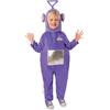 Smiffys Teletubbies Tinky Winky Costume All in One & Character Hood, Costume con licenza ufficiale Teletubbies, costume per bambini