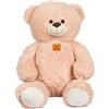 DE.CAR2 Peluche Orso Beige Mr. White 80 cm