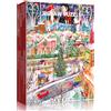 HUADADA Puzzle da 1000 pezzi, città invernale con villaggio luminoso | Regalo per donne e uomini, stampa a olio opaca, delicata per gli occhi, senza polvere, ottima tenuta dei pezzi del puzzle