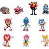 Sonic The Hedgehog Set di 10 personaggi classici, 6,3 cm, amici e nemici