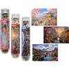 Luneko Piccoli puzzle per adulti, mini micro pezzi, 15 x 10 cm, confezione | Piccolo puzzle sofisticato, mini puzzle con 150 pezzi, mini puzzle da viaggio, vintage, padiglione con fiori di montagna