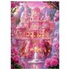 E1Q7R5V8 1000 Pezzi Mini Puzzle Palazzo Fiori Fontana per Adulti | 38 x 26 cm Cartone Decorazione Ufficio Taglio Preciso Regalo Compleanno Rilassato