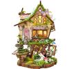 DecoRoom Book Nook - DIY Miniature House, Booknook con decorazione per libreria, modellismo da costruire per adulti - Rowan's Tree House