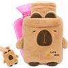 FePen Borsa Acqua Calda 1000 ml Peluche, Borsa Acqua Calda Animale con Copertura | Borsa dell'acqua calda con morbida copertura in simil pelo di coniglio, 6 animali disponibili, riutilizzabile e antigoccia