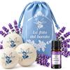 LUMINER Palline per Asciugatrice di Lana Antipiega (6 Pezzi + Olio Lavanda) | Ammorbidente Naturale con Essenza Inclusa - Cattura Peli, Riduce i Tempi di Asciugatura e le Pieghe - 1000 Cicli