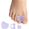 Bukihome Separatore per dita sovrapposte, confezione da 6 distanziatori per alluce valgo, con estratto di lavanda, correttore per dita a martello, riallinea le dita storte (multicolore, lavanda)