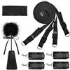 Generico Set Bondage 11 Pezzi con Manette, Frusta, Bavaglio, Benda e Accessori BDSM per Coppia, Kit Bondagerie Completo per Giochi Erotici di Coppia Uomo e Donna