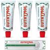 Euthymol Dentifricio Originale 75 ml x 3 + Puliscilingua, Senza Fluoro, Antiplacca, Antibatterico, Protezione dalla Carie, Denti & Gengive Puliti e Sani, Freschezza Menta Fredda, Cura Dentale Quotidia