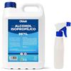 LUCCY Alcol Isopropilico 99,9% Puro 5L + Bottiglia Spray Ricaricabile 250 ml | Isopropanolo | Pulizia di Componenti Elettronici e Superfici