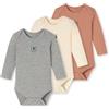 Schiesser - 3er Pack Bodies Langarm Doppelripp - Baby Double Rib, Tutina per Bambino e Neonato Unisex - Bimbi 0-24