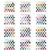 Generico Carte selezione colore stagionale 12 pezzi Acrilico trasparente stagionale | Scheda analisi colore per abbigliamento, abiti, trucco, ombretto, borsa, portachiavi