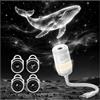 Bazcuka 4 in 1 USB Proiettore Stelle Soffitto Luce Notturna , Galaxy Projector | Planetario Proiettore con 4 Film, Rotante 360°, Luminosità Regolabile per Camera da Letto Soffitto Parete Camera Auto
