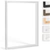 Bildershop-24 Cornice per giunti ombreggiati Hadera, 60 x 100 cm, Bianco (opaco), Kit di autoassemblaggio fai da te
