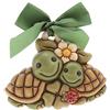 THUN - Formella Coppia di Tartarughe - Formato Medio - Decorazione da Appendere - Ceramica - 17 x 19 cm