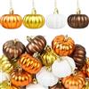 YUYWWAN Ornamento Zucca Autunnale, 12 Pendente per Albero con Palline di Zucca, Mini Palline di Zucca Decorazioni per Autunno Raccolto Autunnale Ringraziamento Feste Halloween Decorazioni per La Casa (B)