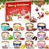 JABNOW Set regalo di 12 candele profumate di Natale, candele natalizie | Cera di soia naturale al 100% Set regalo di candele profumate da 2,5 once