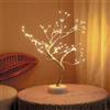 Rintea Albero Bonsai LED, 108 Luci Led Albero di Natale, 8 Modalità, Alimentazione a Batteria/USB, DIY Regolazione dei rami per Natale, Pasquali, Soggiorno, Addobbi Natalizi per la Casa (1Pcs)