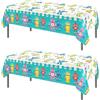 TOKYMOON Confezione da 2 tovaglie usa e getta a tema robot dei cartoni animati, 137 x 219 cm, per feste, matrimoni, picnic, banchetti, per robot, baby shower, forniture per feste