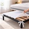 Comprarredo Coprirete Letto Matrimoniale 160x190 con Lacci Copri Doghe | Protegge rete e materasso - Antiacaro, antibatterico e anallergico - Lacci di fissaggio - Trapuntato e lavabile