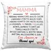 Vulfire Cuscino Regalo donna compleanno originale Idee Regali per lei per Natale festa della mamma, Ricetta per una Mamma speciale - con Imbottitura (Bianco 2, 40_x_40_cm)