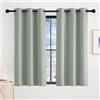 KGORGE Tende Corte per Finestre Termiche con Anelli Tenda per Cucina e Salotto 2 Pezzi L 90 x A 90 CM Curtains Cameretta Bambini Oscuranti per Interni, Verde Salvia