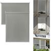 Suusolny Tenda a rullo oscurante per esterni, verticale, per balcone, terrazza, 180 x 140 cm, colore grigio