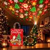 Generic Proiettore da Soffitto per Albero di Natale Plug and Play Luce Notturna Trasparente Proiettore Natalizio con 6 Motivi, Decorazione Lampada Soffitto Proiettore