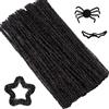 QianFenShi 100Pcs Scovolini Colorati Per Lavoretti,30cm × 6mm,Nero | Glitter Steli di Ciniglia Scovolini,Per Decorazioni Natalizie Artigianali Creative DIY