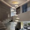 HYQJUNE Lampada A Sospensione Moderna Lotus LED Dimmerabile Scale Lampadario Da Soggiorno Luci Pendenti Sala Da Pranzo Alberghi Ingresso Lampada Regolabile In Altezza Plafoniera(9 pieces)