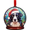 Image Industry Decorazione per albero di Natale Border Collie Snow Globe - Dog Lovers - Pet Memorial - Palline