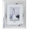 VALENTI & CO. Valenti&Co - Cornice Portafoto in Argento cm 13x18. Ideale Come Regalo per Matrimonio o per la Mamma e papà.