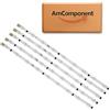 AmComponent - KIT 5 BARRE STRIP 9 LED per TV 32 di ricambio per SAMSUNG UE32EH4000 / UE32F4000 / UE32F4500