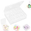 CARANNACLTD 30 Pezzi Scatoline Plastica, Contenitori Plastica Piccoli Trasparente con Coperchio, Piccoli Contenitori per Perline per Fai da Te Gioielli, Pillole, Unghie, Artigianato
