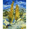 Liziciti Kit per Dipingere su Tela per Adulti e Principianti, Van Gogh, Dipinti Famosi, Fai da Te, Acrilico e Olio su Tela, Arte 40,6 x 50,8 cm (senza cornice, Albero di Pioppo)