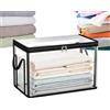 Quniwokid Organizer Libri Con Maniglie, Coperchi, Borse Trasloco | Scatole Organizer per Libri Per Giocattoli Snack Biancheria Vestiti Casa Armadio Ufficio Scuola Dormitorio Viaggio
