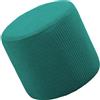 Generic Copri Pouf Rotondo Elasticizzato In Velluto, Fodera Protettiva Lavabile Con Base Morbida, Copertura Impermeabile Anti-Macchia Per Poggiapiedi Ottomano Sgabello Da Soggiorno(K,40x40cm)
