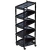 Dea Home Z149M041 Scarpiera Zip 10, 36x30x94, Nero