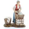 Moranduzzo Lavandaia per Presepe da Cm 8 Scala 1:22 - Statuine Presepe Indistruttibili - Stile 700', Pittura Rifinita a Mano, Prodotto Ufficiale, Made in Italy, Scultore M. Landi