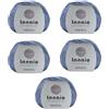 Lanaio filati pregiati di lana Lanaio Versàtil 5 Gomitoli (250gr) Misto Cotone Lana Merino Irrestringibile - Morbida Non Pizzica Per Mezza Stagione e Copertine Neonato - Ferri/Uncinetto 4-5mm Made in Italy (5, Avio 10173)