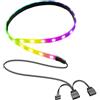 GERUI Striscia luminosa a LED RGB per PC, 15,7 pollici, regolabile | Magnetica 5V ARGB Aura Sync Striscia LED RGB Flessibile per Scheda Madre Decorazione Case Desktop Computer