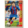 BOEMY Quadro Poster Leo Messi FC Barcelona Replica A4 Panini Megacracks MGK 2004/2005 Rookie Card RC 71 BIS Stampa Decorativa Regalo Calcio PVC espanso 3 mm